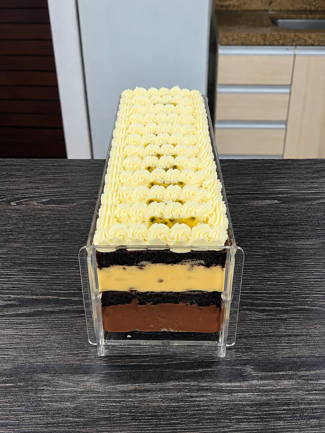 Fatia premium Trufado de Maracujá com Chocolate